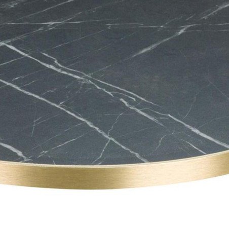 GT 25mm Black Pietra Laminate - Gold Trim