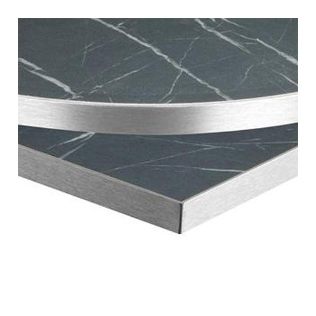 GT 25mm Black Pietra Laminate - Silver Trim