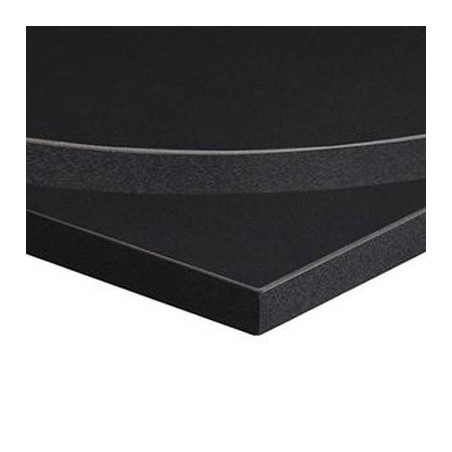 GT 25mm Black Laminate Tabletop with Matching Trim