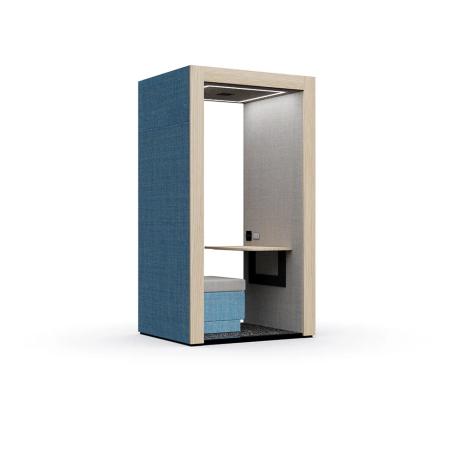 J.B. Praiano Pod - Comfort & Privacy with Upholstered Walls