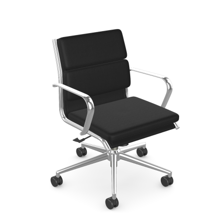 E1 Baroa Chair - Stylish Upholstered Chair with Chrome Frame