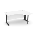 E1 Moko Crescent Desk - 25mm Crescent Top, Cable Management