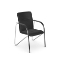 E1 Days Chair - Stackable Meeting Room/Conference Chair with Chrome Frame