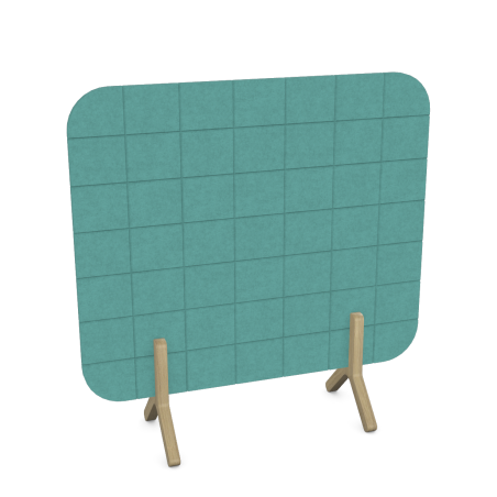 E1 Koa Freestanding Checker Screen - Boost Privacy & Productivity