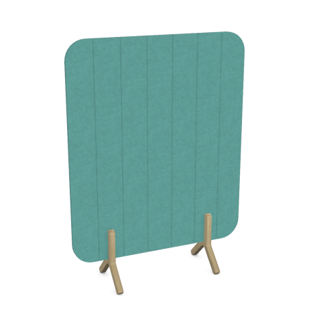 E1 Koa Freestanding Straight Screen - Boost Privacy & Productivity