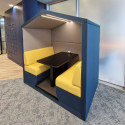 J.B Bari Booth - Comfortable Booth with Upholstered Walls