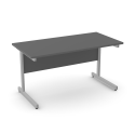 E1 Vose Cantilever Desk - 25mm Desktop, Single Pipe Frame