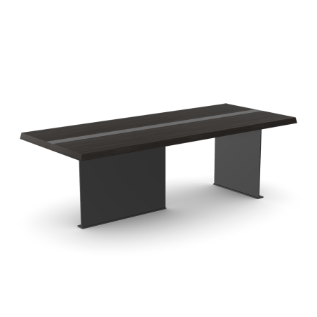 E1 Senor Meeting Table - 25mm Thick Desktop, Metal Legs