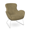 E1 Melodia Sled Sofa - Stylish Armchair & Sofa with Metal Sled Frame