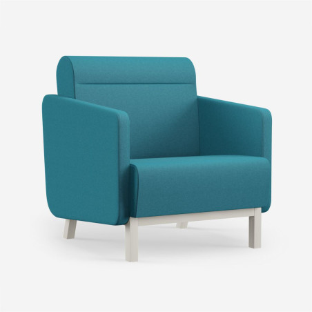 E1 Kapa 4L Sofa - Stylish Armchair & 2-Seater with Oak Legs