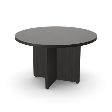 E1 Fore Round Table - Executive Design with Sturdy Cross Base