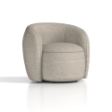 Phyllis Swivel Chair - Luxurious Cream Bouclé Elegance