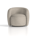 Phyllis Swivel Chair - Luxurious Cream Bouclé Elegance