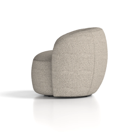 Phyllis Swivel Chair - Luxurious Cream Bouclé Elegance