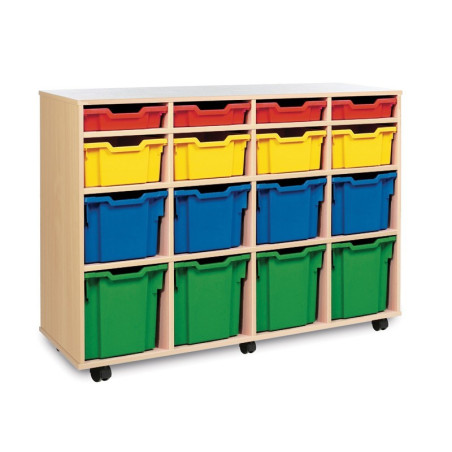 16 Tray Mobile Storage Unit