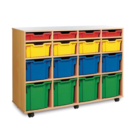 16 Tray Mobile Storage Unit