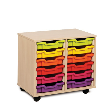 12 Shallow Deep Tray Storage Unit