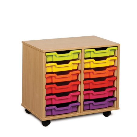 12 Shallow Tray Storage Unit