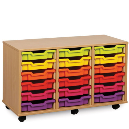 18 Shallow Tray Storage Unit