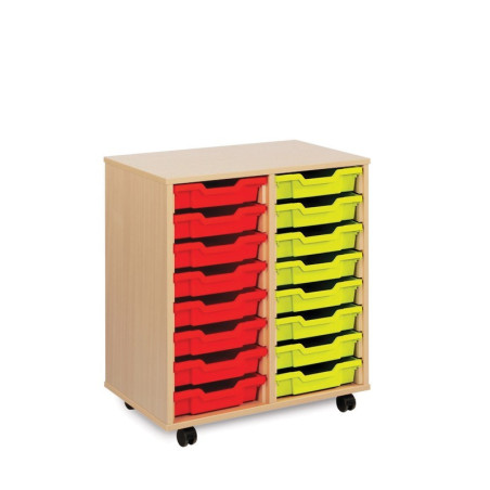 16 Shallow Deep Tray Storage Unit