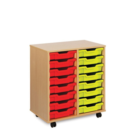 16 Shallow Tray Storage Unit