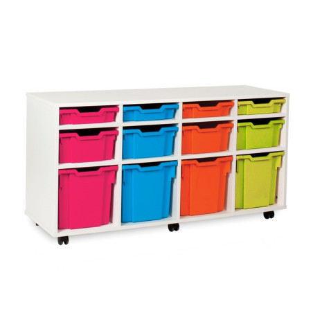 12 Tray Mobile Storage Unit