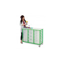 Mobile Metal Tray Storage - Large Units