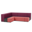D9 Roscal - Modern Double-Sided Tiered Seating with Storage