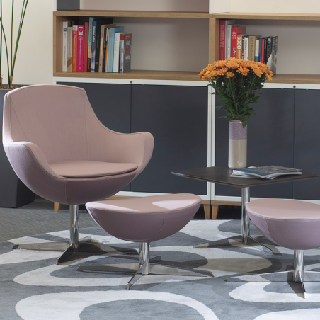 K1 Sannalo - Elegant Breakout Chair with Chrome Star Base