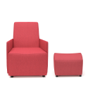 DY4 Vella - Comfy Reception Chair with Optional Footstool