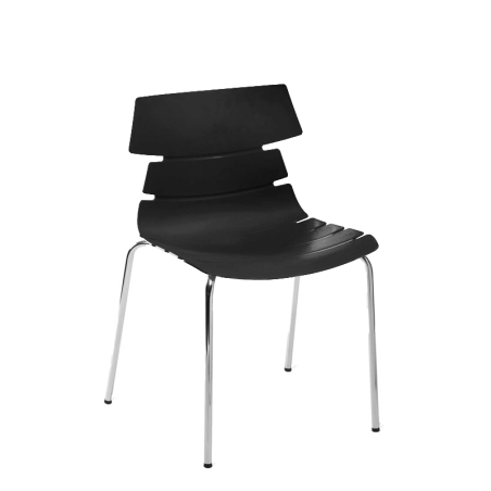 AS8 Finesse C4L - Stylish Chair with Chrome 4-Leg Base