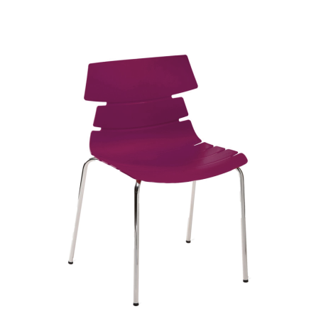 AS8 Finesse C4L - Stylish Chair with Chrome 4-Leg Base