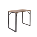 Lotiba Poseur Table - Oak/White Tops with Raw Steel Frame