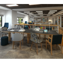 Haken Boardroom Table - Inset Wooden Legs, Up to 3.4m Wide
