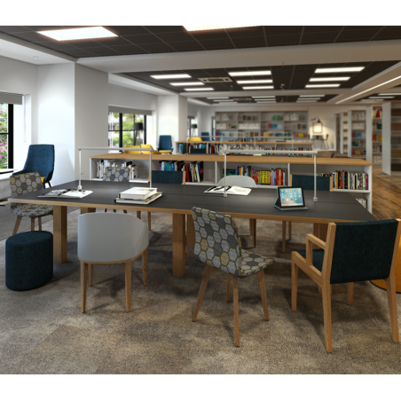 Haken Boardroom Table - Inset Wooden Legs, Up to 3.4m Wide