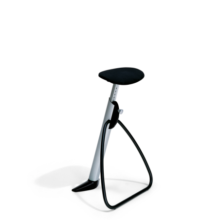 Sedus Smile - Foldable Standing Stool with Black Microfibre Seat