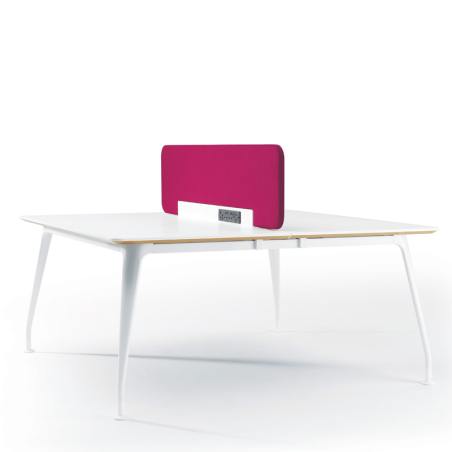 D9 Double Bench Desk - Sleek Design & Cable-Friendly Setup