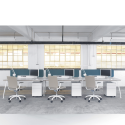 D9 Double Bench Desk - Modern Design with Cable Management
