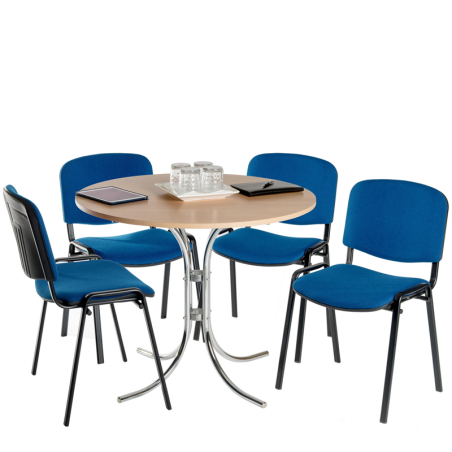 TK4 Breakout Set - 4 Chairs with Black Frames & Matching Table