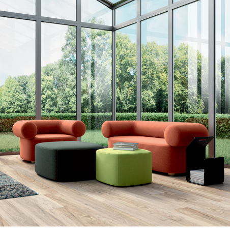 Q10 Aberty - Italian Soft Seating Range with Pouffes & Sofas