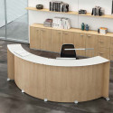 Q-Glass Curved Reception Counters - Elegant, Functional Design Solutions